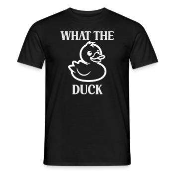 What the duck - T-shirt homme - noir - Devant - AI Model Male 178 light (178cm)