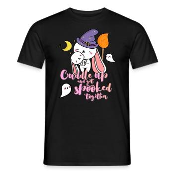 Câlinez-vous et faites-vous peur ensemble Halloween - T-shirt homme - noir - Devant - AI Model Male 178 light (178cm)