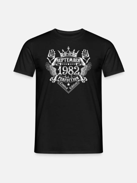 Septembre 1982 | Septembre 1982 anniversaire 1982 - T-shirt homme - noir