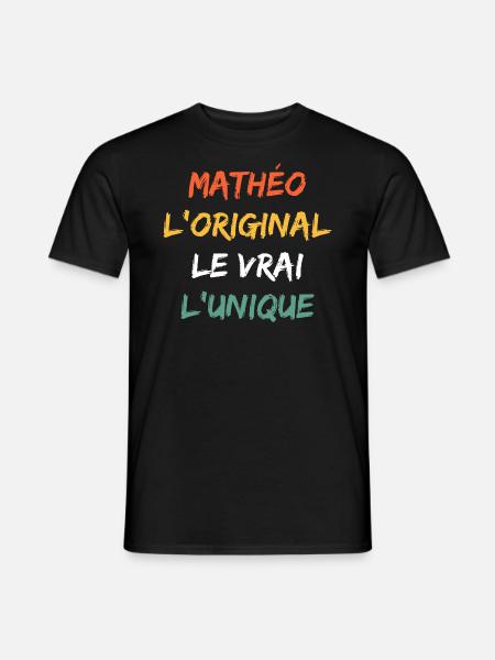 mathéo - T-shirt homme - noir