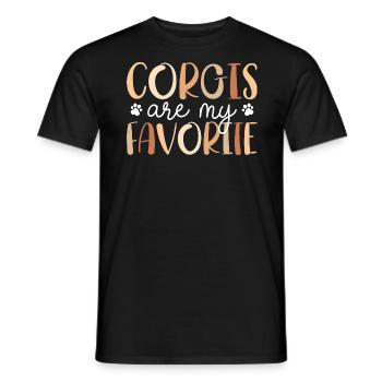 Les Corgis Sont Personnes Favorites Chien Corgi - T-shirt homme - noir - Devant - AI Model Male 178 light (178cm)