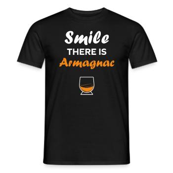 Armagnac - T-shirt homme - noir - Devant - AI Model Male 178 light (178cm)