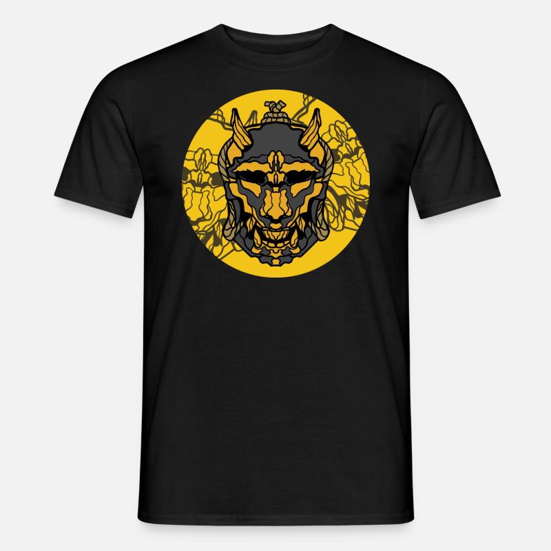 Samurai-Maske - Männer T-Shirt - Schwarz