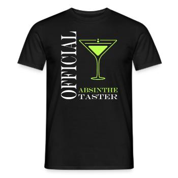 Offizielle Absinth-Verkostung - Männer T-Shirt - Schwarz - Vorne - AI Model Male 178 light (178cm)