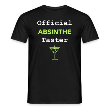 Offizielle Absinth-Verkostung - Männer T-Shirt - Schwarz - Vorne - AI Model Male 178 light (178cm)
