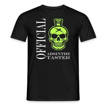 Offizielle Absinth-Verkostung - Männer T-Shirt - Schwarz - Vorne - AI Model Male 178 light (178cm)