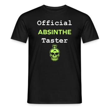 Offizielle Absinth-Verkostung - Männer T-Shirt - Schwarz - Vorne - AI Model Male 178 light (178cm)