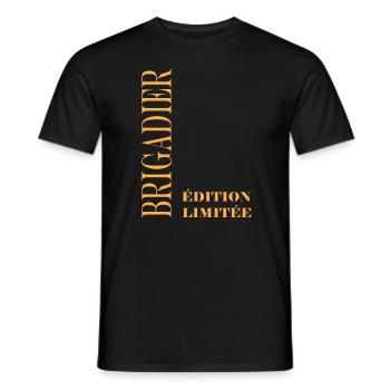 brigadier - T-shirt homme - noir - Devant - AI Model Male 178 light (178cm)