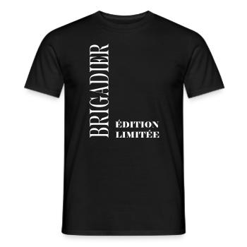 brigadier - T-shirt homme - noir - Devant - AI Model Male 178 light (178cm)