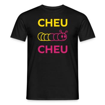 cheu cheu - T-shirt homme - noir - Devant - AI Model Male 178 light (178cm)