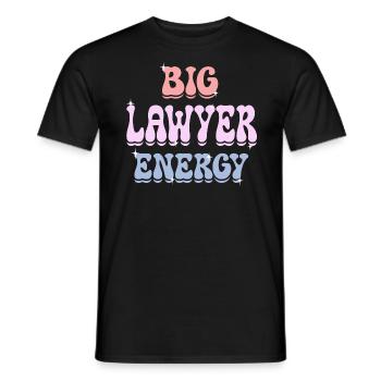 Energischer Anwalt Richter Jurist Anwalt - Männer T-Shirt - Schwarz - Vorne - AI Model Male 178 light (178cm)