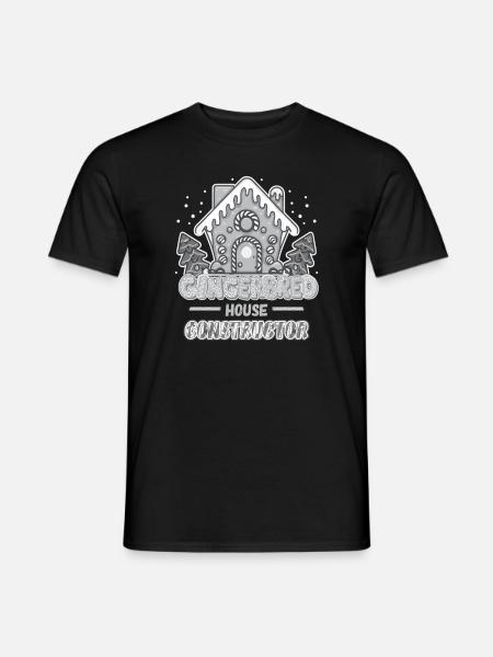 Lebkuchen Haus Konstrukteur Hersteller Geschenk - Männer T-Shirt - Schwarz
