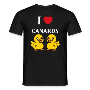 Petit canard - T-shirt homme - noir - Devant - AI Model Male 178 light (178cm)