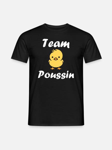 Team poussin - T-shirt homme - noir