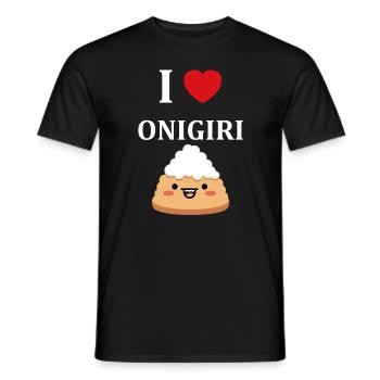 Onigiri japonais - T-shirt homme - noir - Devant - AI Model Male 178 light (178cm)