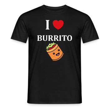 Amour Petit burrito - T-shirt homme - noir - Devant - AI Model Male 178 light (178cm)