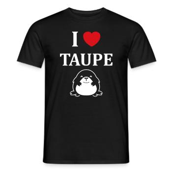 Humour mignonne petite taupe - T-shirt homme - noir - Devant - AI Model Male 178 light (178cm)