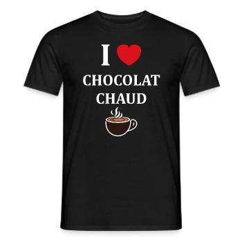 Humor Kleine heiße Schokolade - Männer T-Shirt - Schwarz - Vorne - AI Model Male 178 light (178cm)