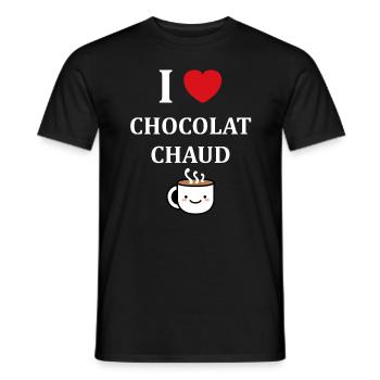 Humor Kleine heiße Schokolade - Männer T-Shirt - Schwarz - Vorne - AI Model Male 178 light (178cm)