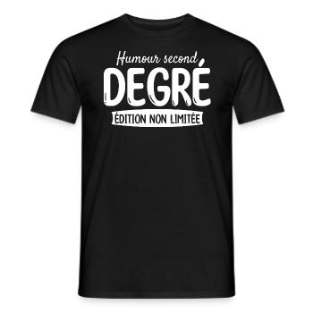 Édition Non Limitée Humour Second Degré - T-shirt homme - noir - Devant - AI Model Male 178 light (178cm)