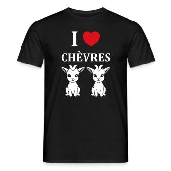Citation humour petite chèvre - T-shirt homme - noir - Devant - AI Model Male 178 light (178cm)
