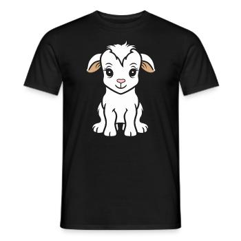 Citation humour petite chèvre - T-shirt homme - noir - Devant - AI Model Male 178 light (178cm)