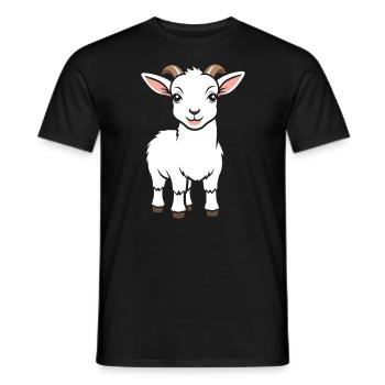 Citation humour petite chèvre - T-shirt homme - noir - Devant - AI Model Male 178 light (178cm)