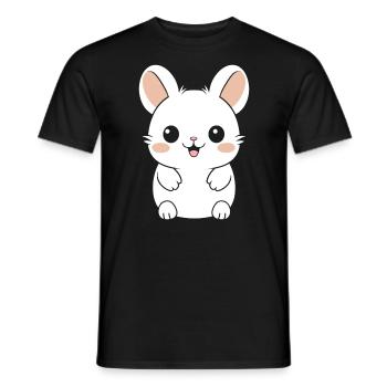 Niedliches kleines Chinchilla - Männer T-Shirt - Schwarz - Vorne - AI Model Male 178 light (178cm)