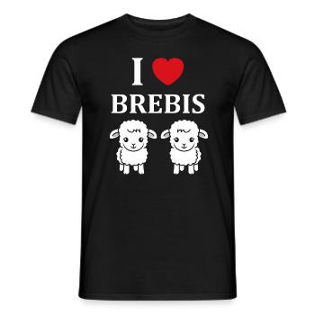 Bébé mouton petit brebis - T-shirt homme - noir - Devant - AI Model Male 178 light (178cm)