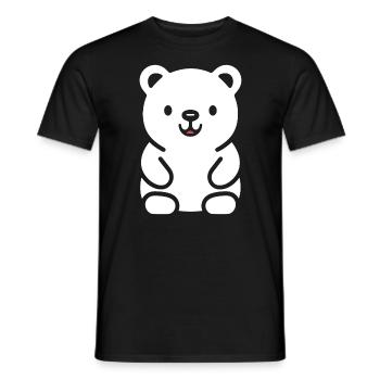 Little teddy bear teddy bear - Men's T-Shirt - black - Front - AI Model Male 178 light (178cm)