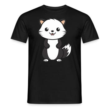 Humor kleines Wiesel - Männer T-Shirt - Schwarz - Vorne - AI Model Male 178 light (178cm)