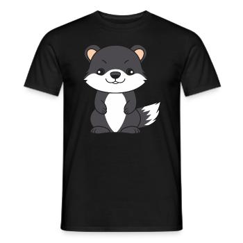 Humor kleines Wiesel - Männer T-Shirt - Schwarz - Vorne - AI Model Male 178 light (178cm)