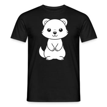 Humor kleines Wiesel - Männer T-Shirt - Schwarz - Vorne - AI Model Male 178 light (178cm)