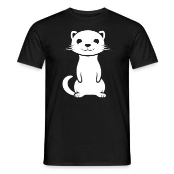 Humor kleines Wiesel - Männer T-Shirt - Schwarz - Vorne - AI Model Male 178 light (178cm)