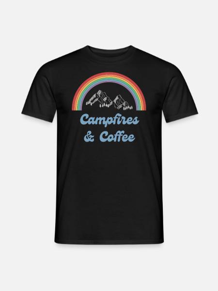 Campfires and Coffee - Men's T-Shirt - black