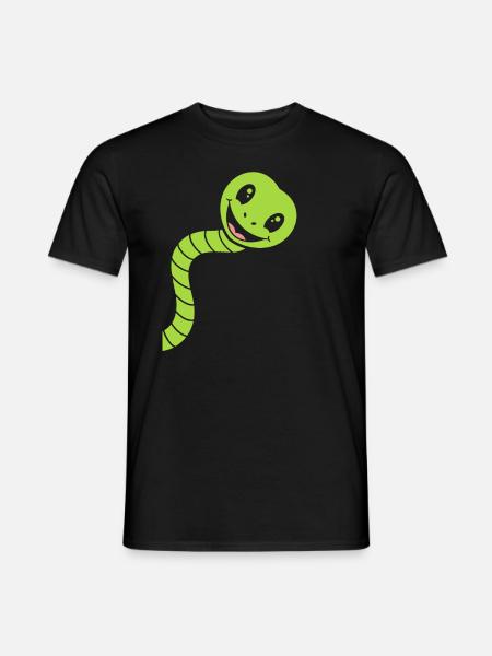Little Snake Humor - Men's T-Shirt - black