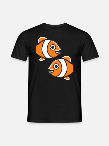 Humor Kleiner Clownfisch - Männer T-Shirt - Schwarz