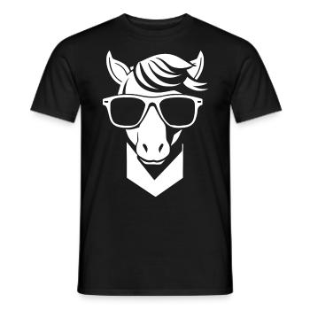 Unicorns Anime Unicorn Manga Fairytale Sunglasses - Men's T-Shirt - black - Front - AI Model Male 178 light (178cm)