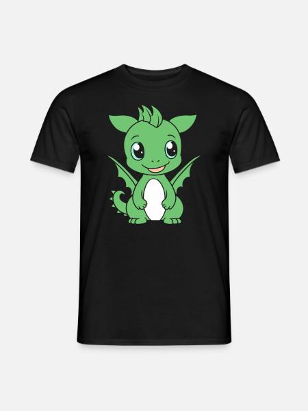 Bébé dragon - T-shirt homme - noir