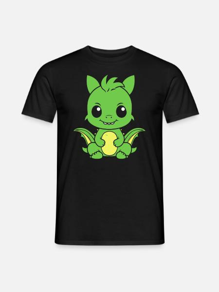 Bébé dragon - T-shirt homme - noir
