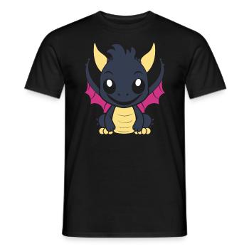 Baby Dragon - Men's T-Shirt - black - Front - AI Model Male 178 light (178cm)