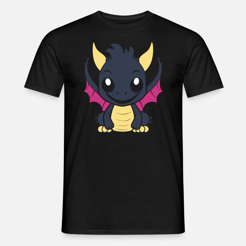 Baby-Drache - Männer T-Shirt - Schwarz