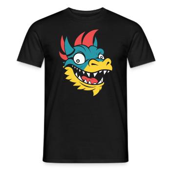 Baby Dragon - Men's T-Shirt - black - Front - AI Model Male 178 light (178cm)