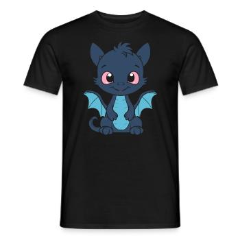 Baby Dragon - Men's T-Shirt - black - Front - AI Model Male 178 light (178cm)