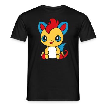 Baby Dragon - Men's T-Shirt - black - Front - AI Model Male 178 light (178cm)