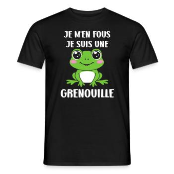 Petite grenouille - T-shirt homme - noir - Devant - AI Model Male 178 light (178cm)