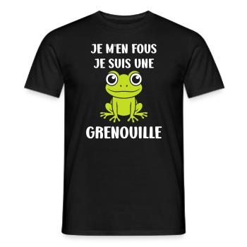 Petite grenouille - T-shirt homme - noir - Devant - AI Model Male 178 light (178cm)