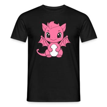 Baby Dragon - Men's T-Shirt - black - Front - AI Model Male 178 light (178cm)