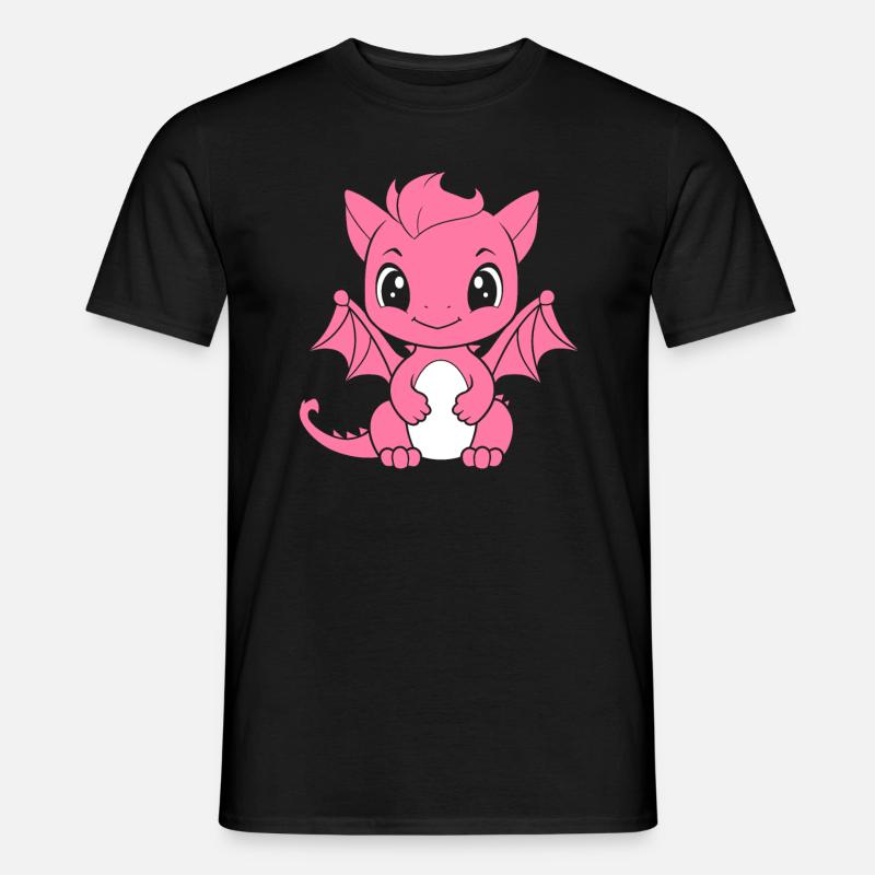 Baby-Drache - Männer T-Shirt - Schwarz