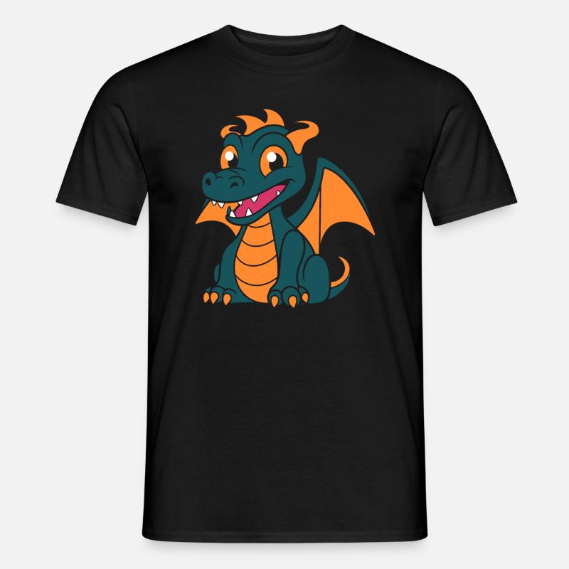 Baby-Drache - Männer T-Shirt - Schwarz